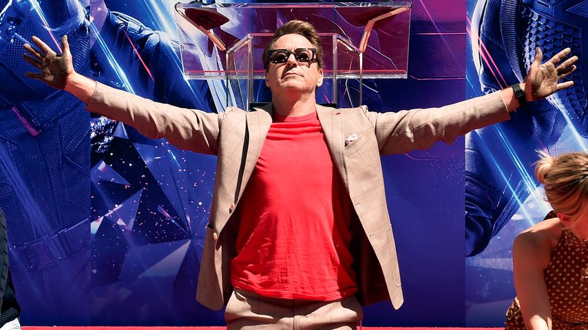 Robert Downey Junior bei der Footprint-Zeremonie in Hollywood im April 2019