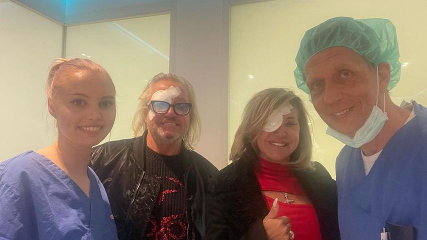 Robert Geiss und Carmen Geiss nach ihrer Augen-OP