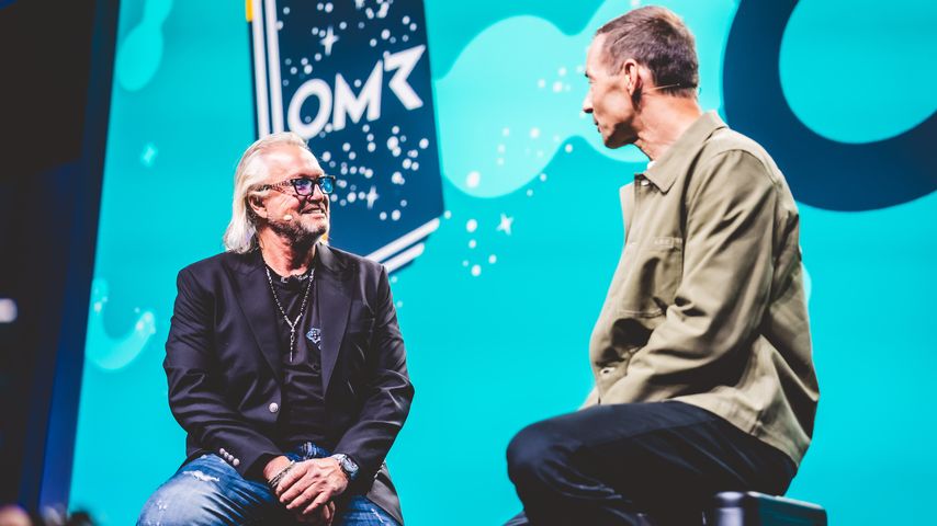 Robert Geiss und Kai Pflaume beim OMR-Event