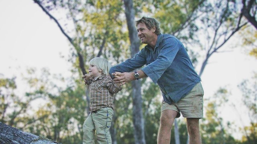 Robert Irwin mit seinem Vater Steve Irwin