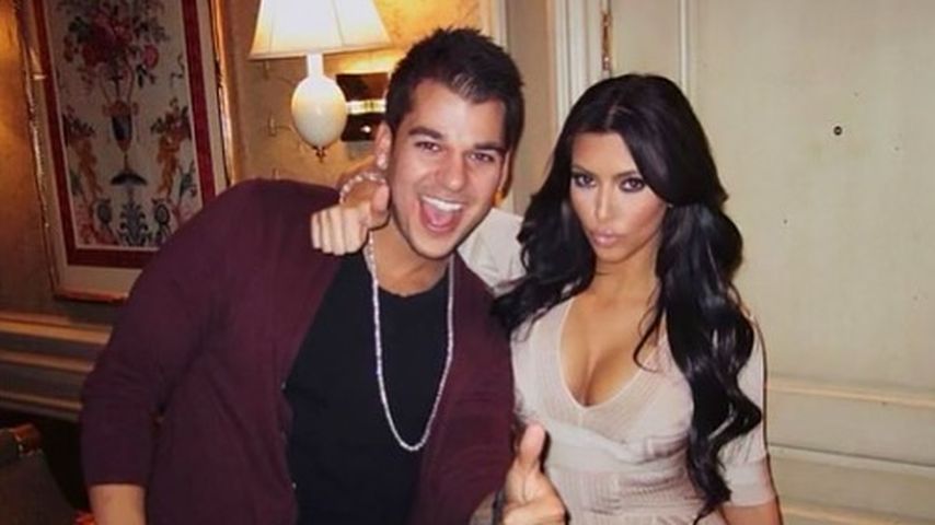 Robert Kardashian mit seiner Schwester Kim