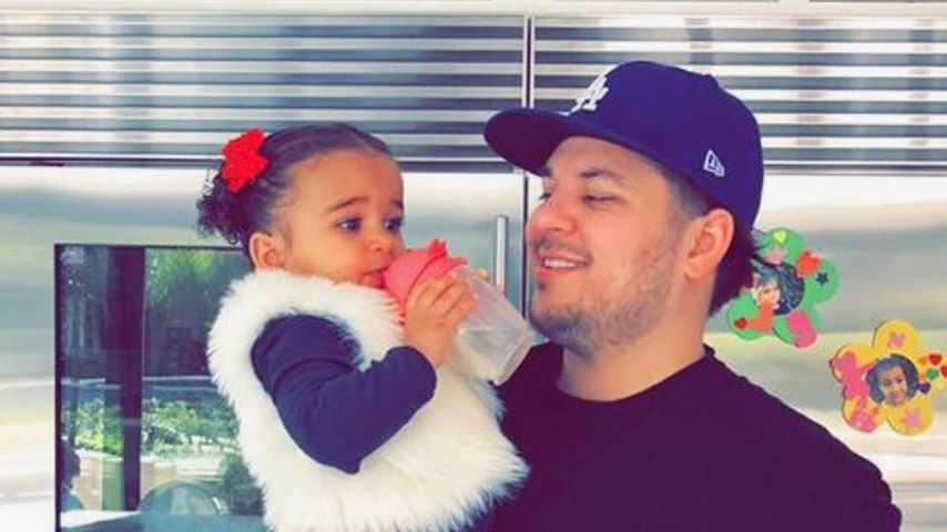 Robert Kardashian mit seiner Tochter Dream