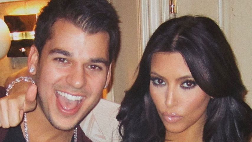 Robert Kardashian mit seiner Schwester Kim