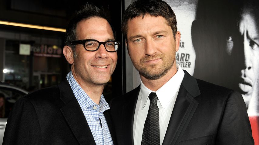 Robert Katz und Gerard Butler, Oktober 2009