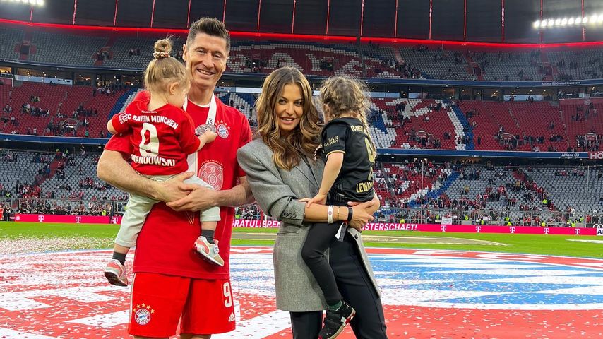 So süß feierte Robert Lewandowski Meisterschaft mit Familie