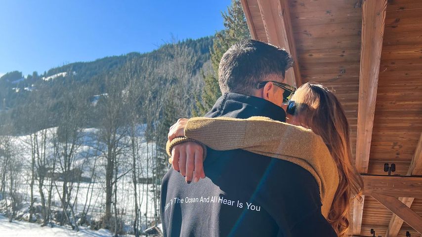Herrlich: Hier knutscht Robert Lewandowski mit seiner Anna