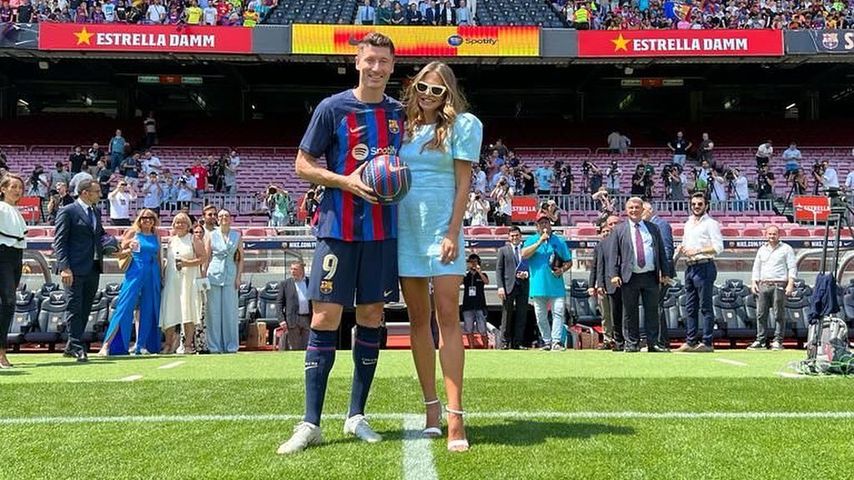 Robert Lewandowski und Anna Lewandowska im August 2022