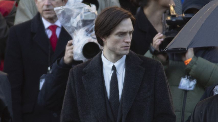 Robert Pattinson am Set von "Batman"