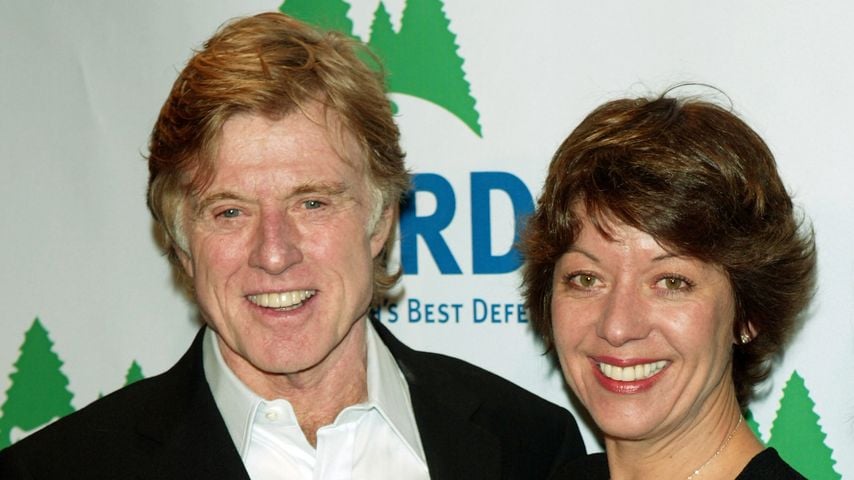Robert Redford und seine Frau Sibylle Szaggars in New York, 2004