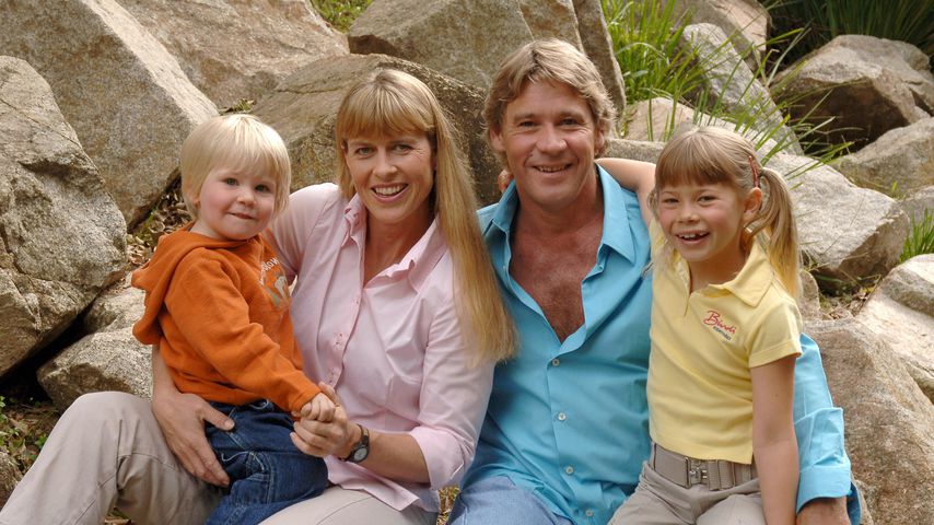 Robert, Terri, Steve und Bindi Irwin im Jahr 2006