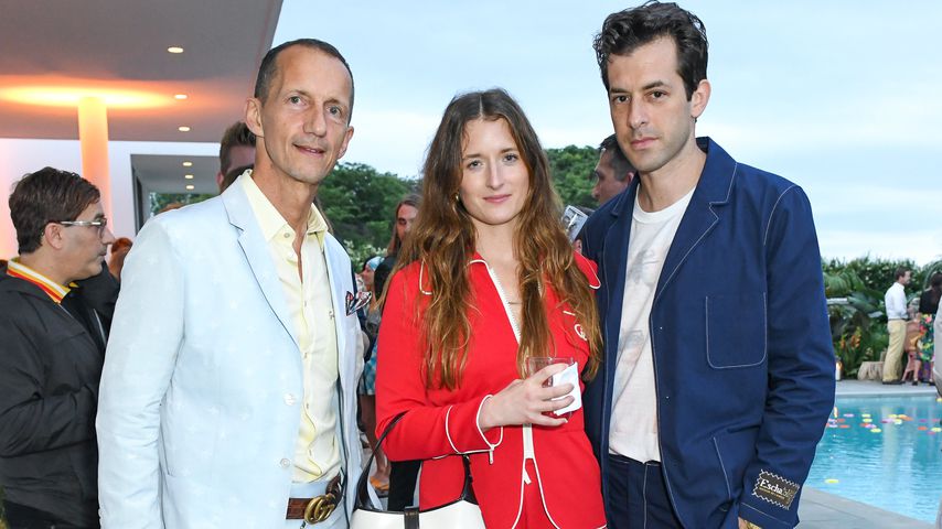 Robert Triefus, Grace Gummer und Mark Ronson auf einem Gucci-Event, Juli 2021