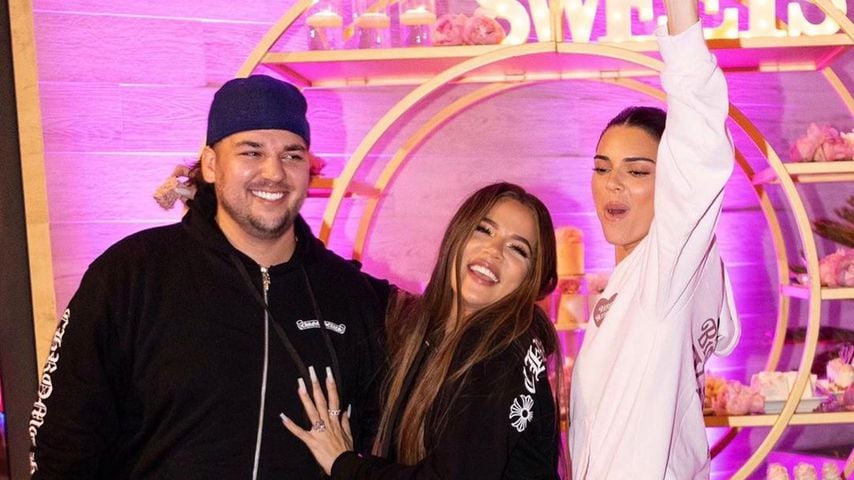 Robert und Khloé Kardashian mit Kendall Jenner im Juni 2020