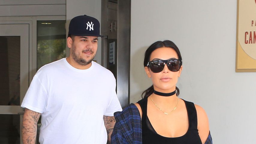 Rob und Kim Kardashian im April 2016