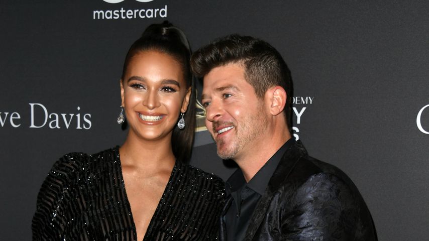 Robin Thicke mit seiner Partnerin April