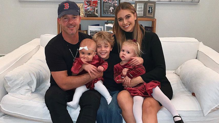 Robin Thicke mit seinen drei Kindern und seiner Frau April Love Geary