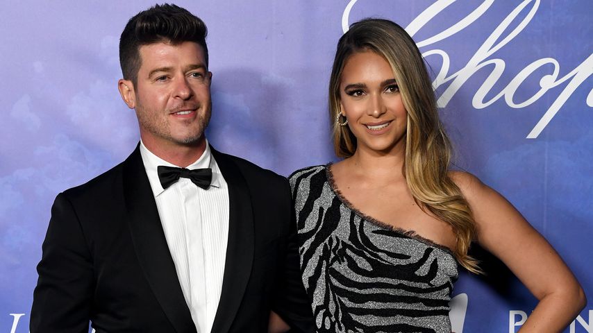 So bald schon! Robin Thickes Verlobte verrät Geburtstermin