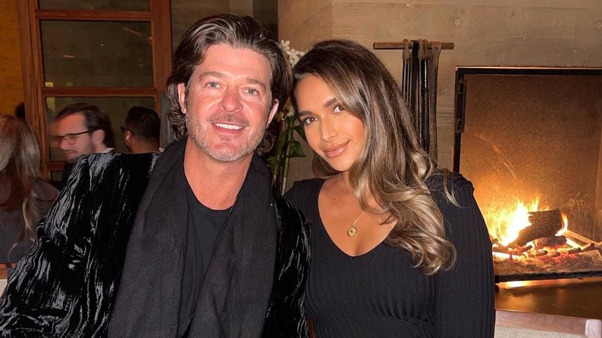 Robin Thicke und April Love Geary im Januar 2022
