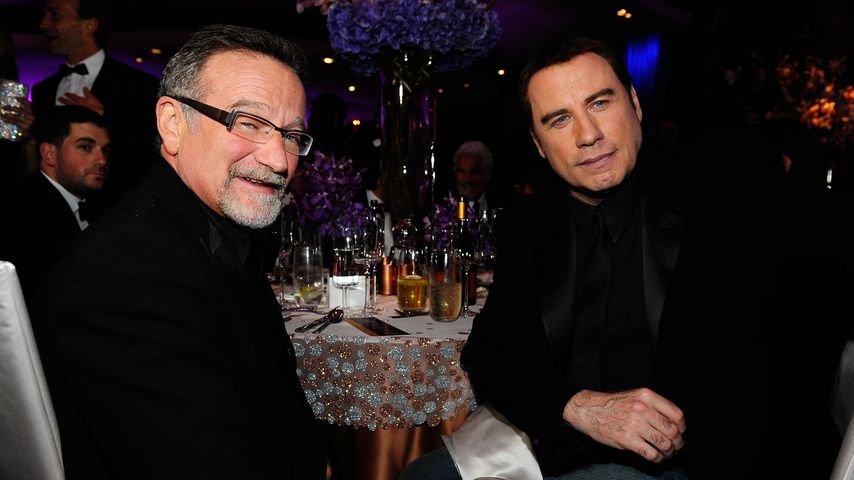 Robin Williams und John Travolta im März 2010 in Hollywood