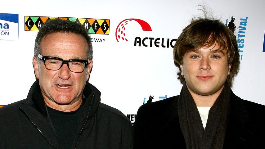 Robin Williams und sein Sohn Zachary 2007