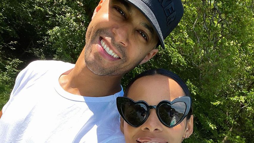 Rochelle Humes mit ihrem Ehemann