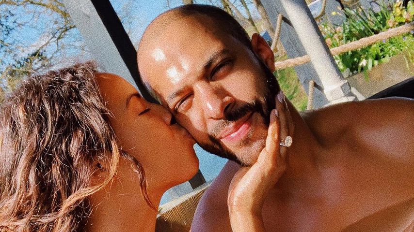 Rochelle Humes und ihr Mann Marvin im August 2020