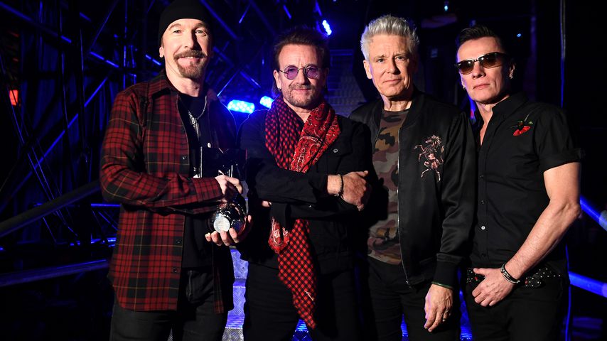 U2 mit dem Global Icon Award in London 2017