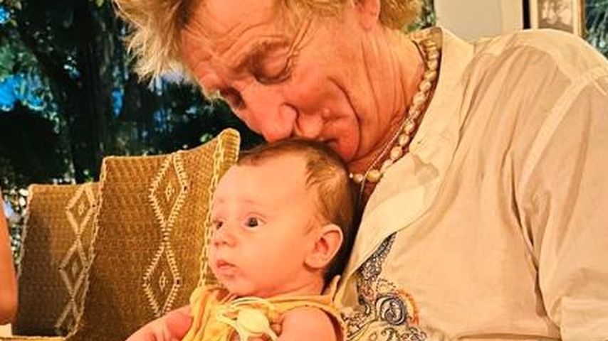 Stolzer Opa: Rod Stewart küsst liebevoll Enkelsohn Otis!