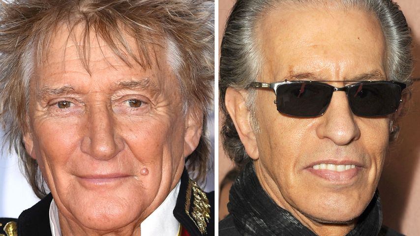Collage: Rod Stewart und Richard Perry