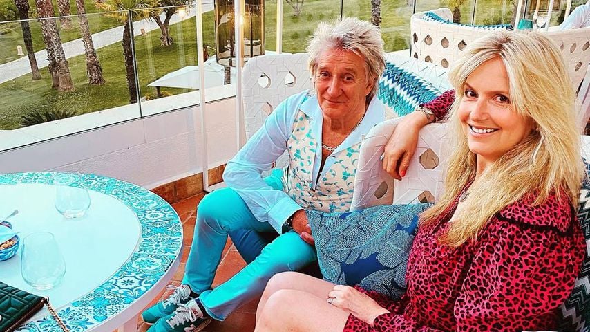 Penny Lancaster und Rod Stewart, Mai 2021
