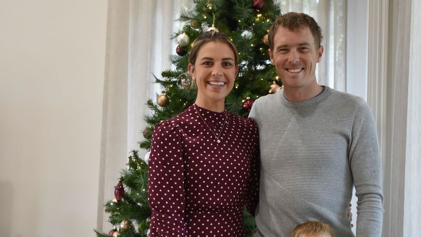 Rohan Dennis mit seiner Familie, Dezember 2023