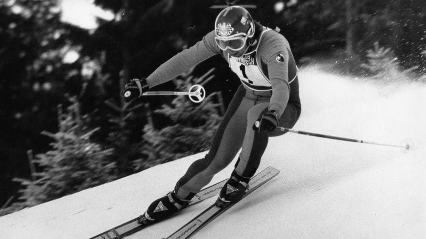 Roland Collombin bei einem Skirennen am 8. Januar 1973