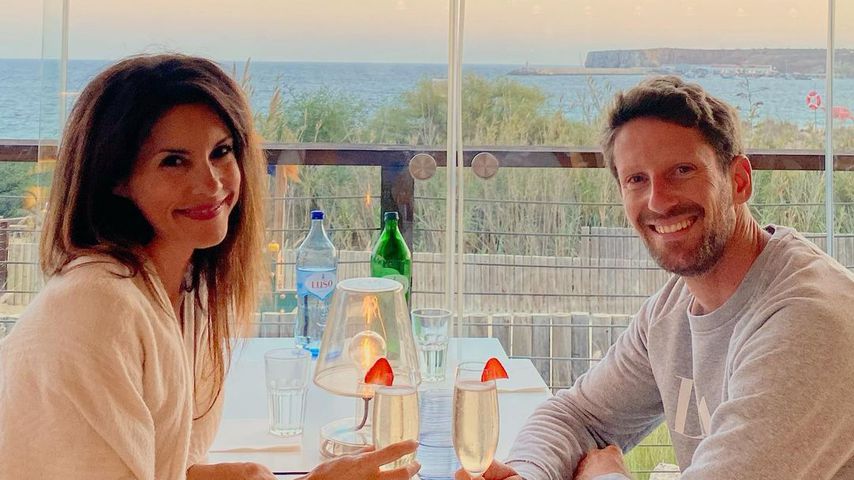 Romain Grosjean (rechts) und seine Frau Marion