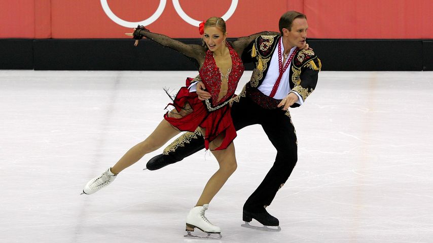 Roman Kostomarow und seine Eislaufpartnerin Tatiana Navka, 2006