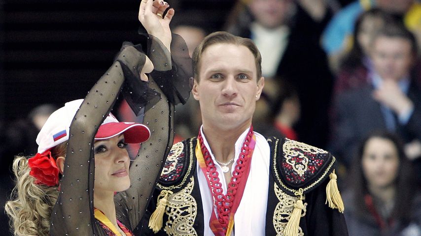 Roman Kostomarow und seine Eislaufpartnerin Tatiana Navka, 2006