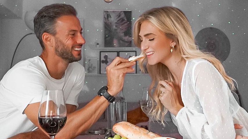 Roman Prokoph und Anika Teller beim Essen