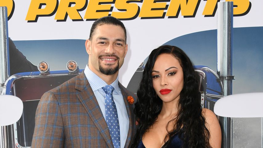 Roman Reigns mit seiner Frau Galina Becker, Juli 2019