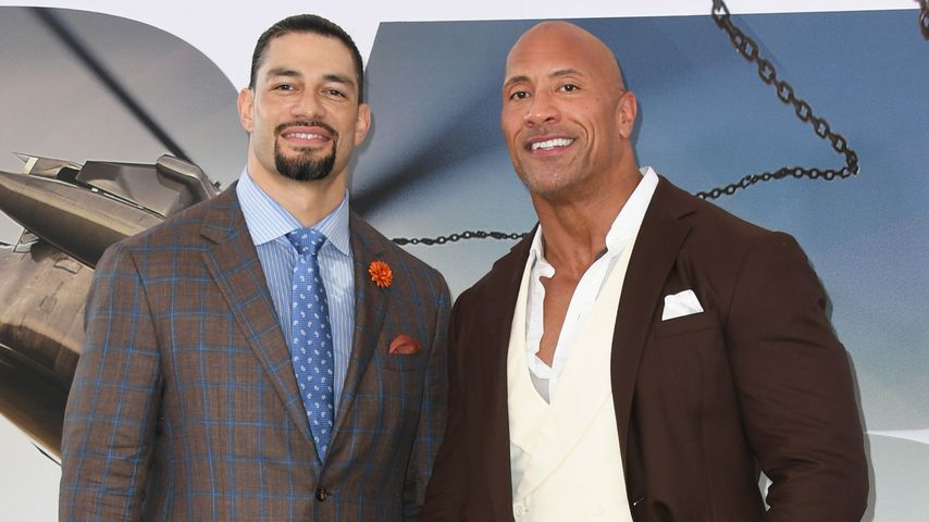 Roman Reigns und Dwayne Johnson im Juli 2010