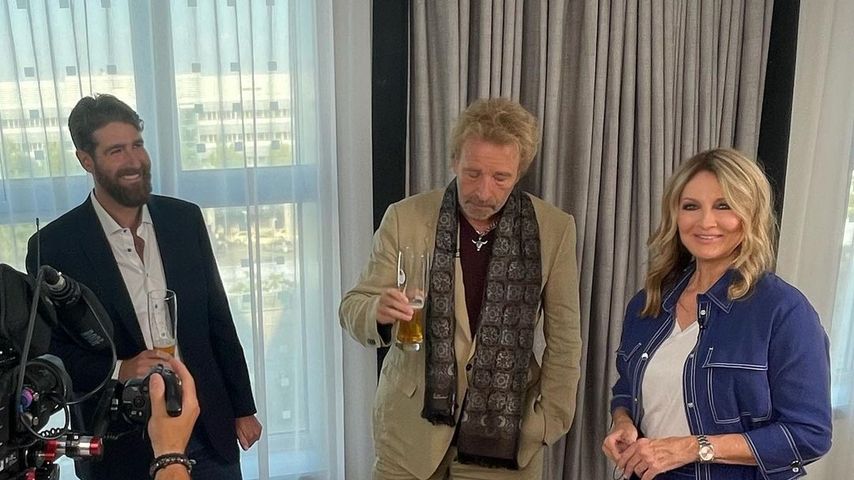 Roman und Thomas Gottschalk mit Frauke Ludowig