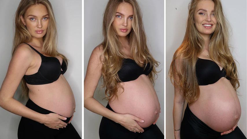 Neu-Mama Romee Strijd teilt Throwback-Pics ihres Babybauchs