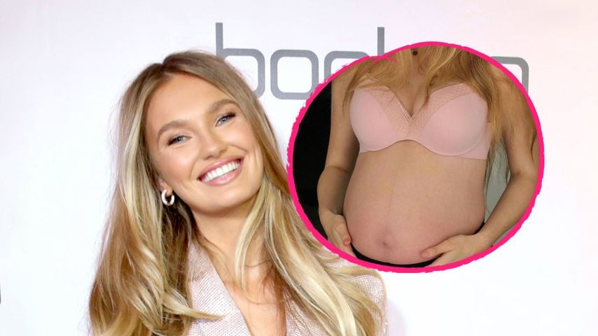 In 30. Schwangerschaftswoche: Romee Strijd zeigt Babybauch