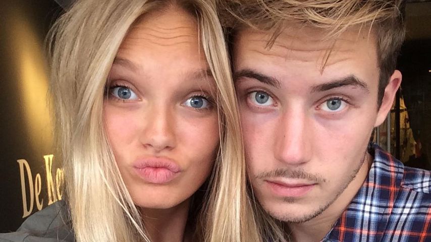 Romee Strijd mit ihrem Partner Laurens van Leeuwen