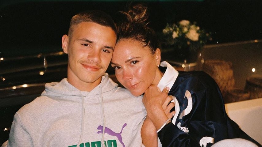 Romeo Beckham und Victoria Beckham