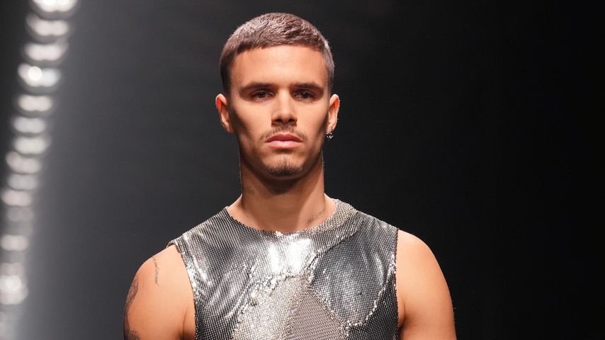 Romeo Beckham bei der Milan Fashion Week im Februar 2025