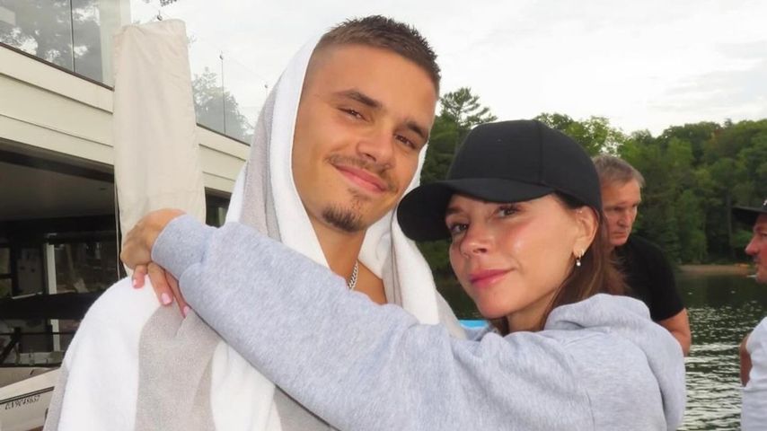 Romeo Beckham und Victoria Beckham, August 2024