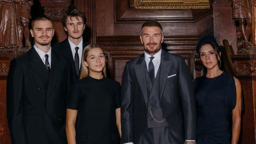 Romeo, Cruz, Harper, David und Victoria Beckham, November 2025