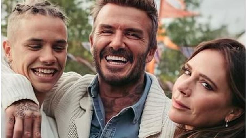 Romeo, David und Victoria Beckham