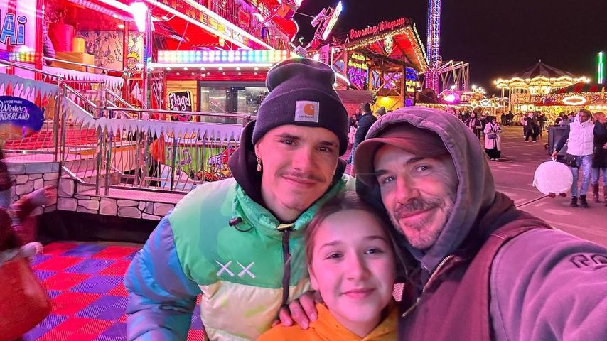 David Beckham macht einen festlichen Ausflug mit seinen Kids