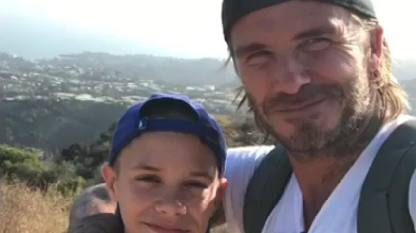 David Beckham und sein Sohn Romeo