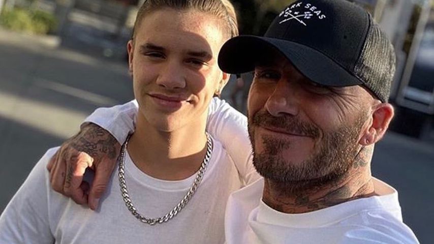 Stolzer Papa: David Beckhams Sohn Romeo auf dem Vogue-Cover!