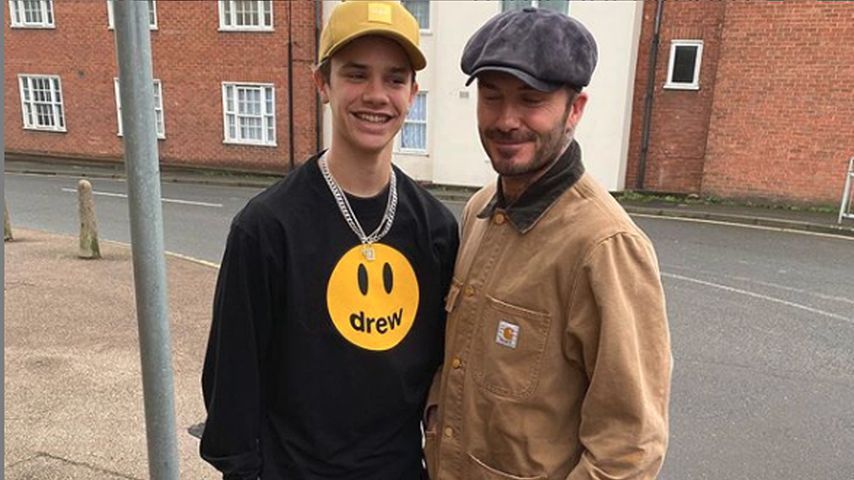 Ganz der Papa: Romeo Beckham hat jetzt auch XXL-Beintattoo!